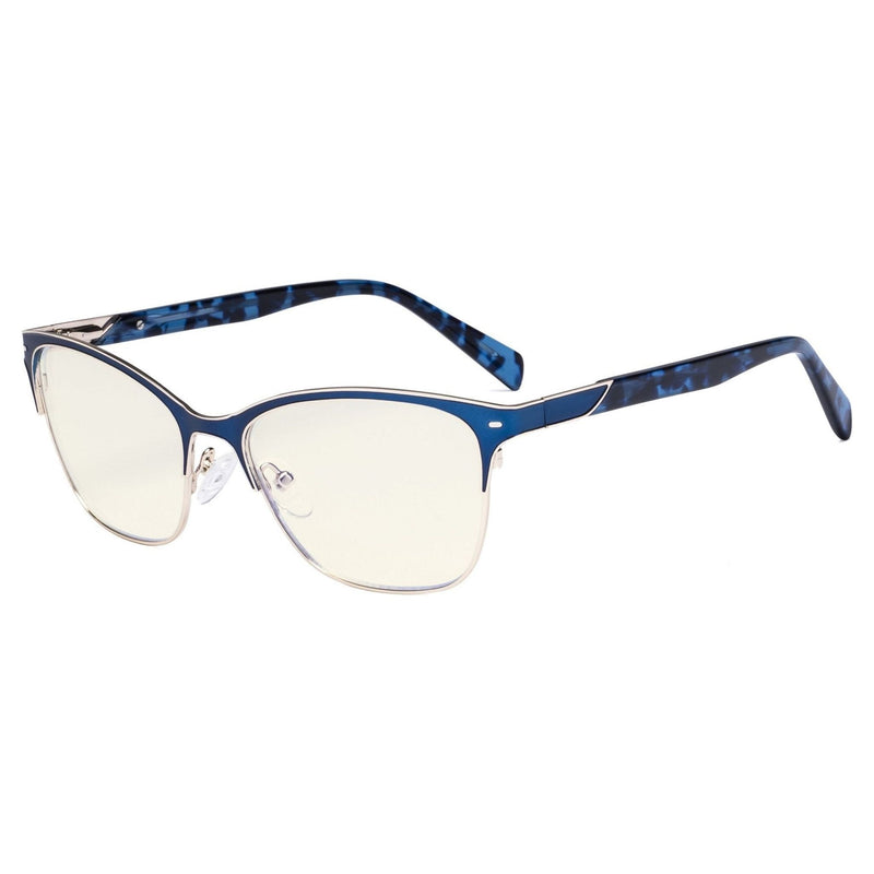 eyekeeper.com Blue Light Blocking Glasses Browline Eyeglasses LX19037-BB40 Eyeglasses