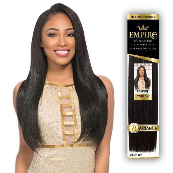 Mill's Beauty Supply Sensationnel Empire Yaki Human Hair - 10 in Weave