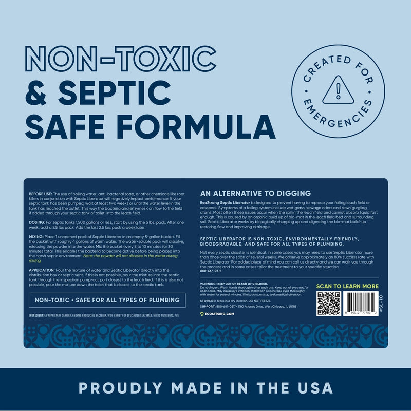 EcoStrong Septic Liberator Drain & Septic > Septic System Emergencies