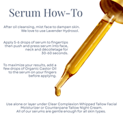 Clara & Fritz Tallow Shop The Serum Trio Serum or Oil