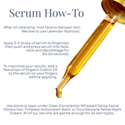 Clara & Fritz Tallow Shop Timeless Antioxidant Facial Serum Serum or Oil