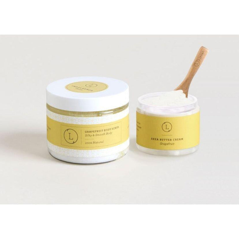 Lizush Reviving set with Grapefruit shea butter and Body scrub CREAMS & OILS