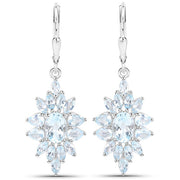 Bids.com 19.18 Carat Genuine Blue Topaz .925 Sterling Silver 3 Piece Jewelry Set (Ring, Earrings, and Pendant w/ Chain) Jewelry Sets