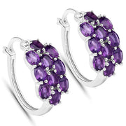 Bids.com 8.32 Carat Genuine Amethyst .925 Sterling Silver Jewelry Set Jewelry Sets