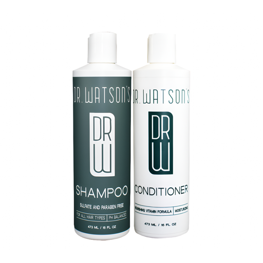 Dr. Watson's Hair & Skin Care Dr. Watson's | Shampoo & Conditioner Duo | The Original | 16 Oz Each Shampoo and Conditioner