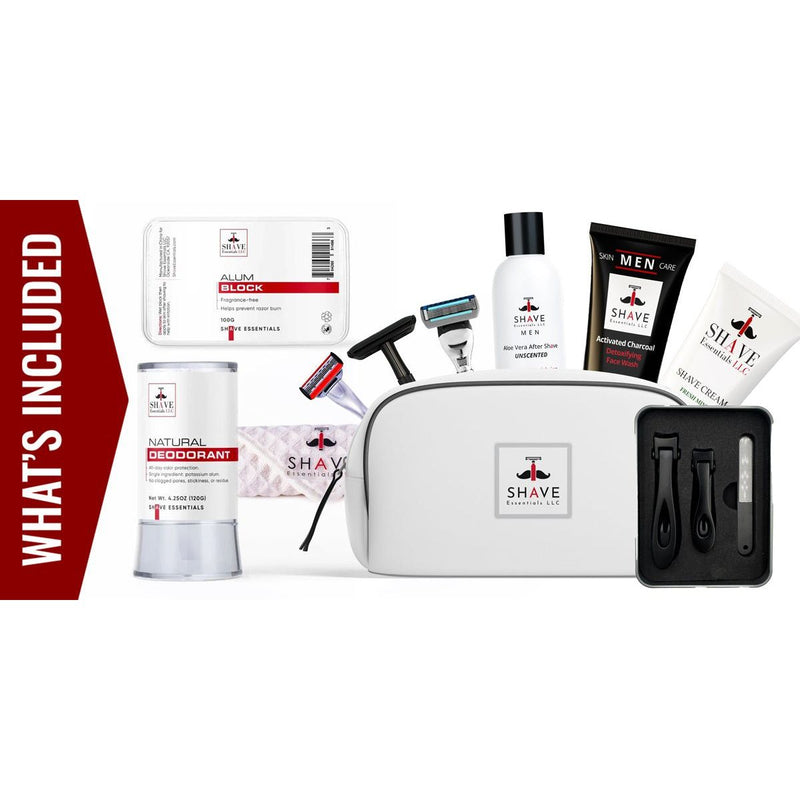 Shave Essentials Complete Grooming Kit for Men | Shave Essentials Premium Set Bundles & Kits