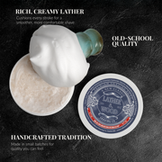 Lather & Wood Shaving Co Luxury Shaving Soap - Barbershop Men Grooming, Health