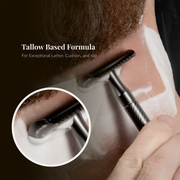 Lather & Wood Shaving Co Luxury Shaving Soap - Sandalwood Men Grooming, Health