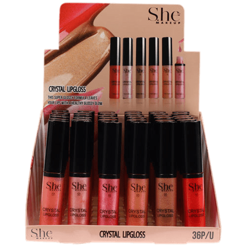 VIP Extensions S.HE GLITTERED CRYSTAL LIPGLOSS Lip Makeup