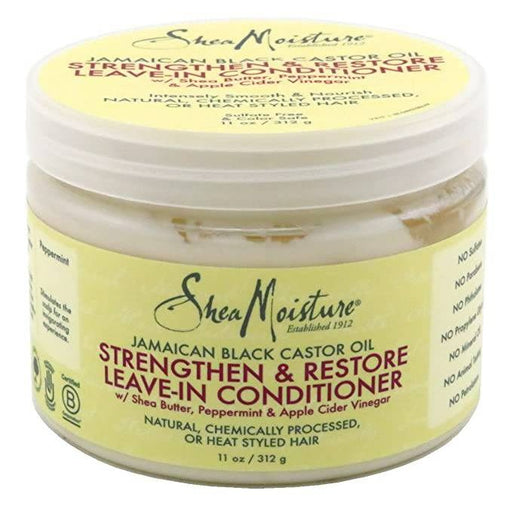 VIP Extensions SheaMoisture Jamaican Black Castor Oil Leave-In Conditioner 11 oz Leave-In Conditioner White Smoke