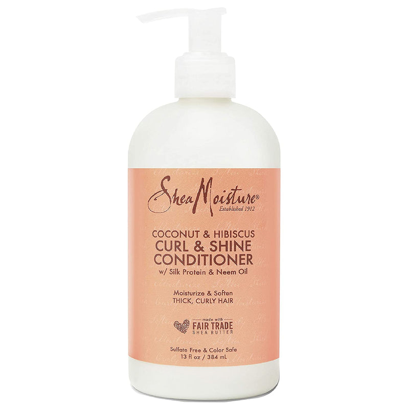 VIP Extensions SheaMoisture Curl and Shine Coconut Shampoo for Curly Hair Coconut and Hibiscus Shampoo & Conditioner