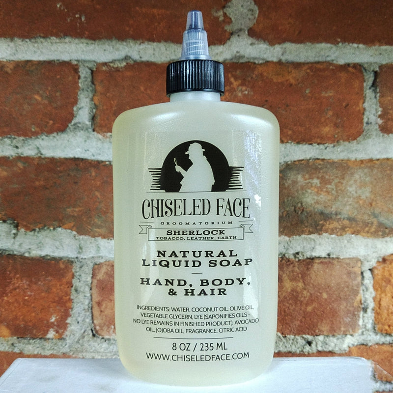 Chiseled Face Sherlock Liquid Soap Bath