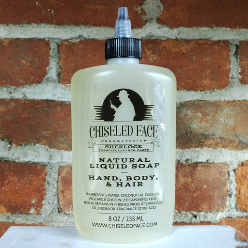 Chiseled Face Sherlock Liquid Soap Bath