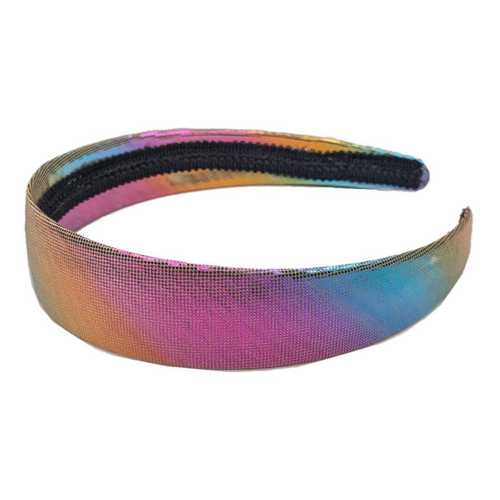 Threddies Wide Shiny Rainbow Headbands