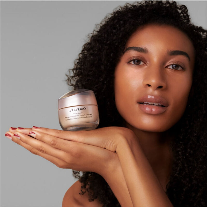 Nava Beauty Shiseido Benefiance Wrinkle Smoothing Cream Enriched Facial Care Dark Gray 20 mL,50 mL,75 mL