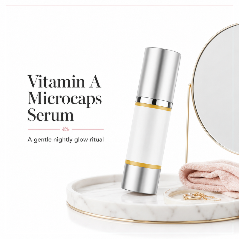 Glimmer Goddess® Organic Skin Care Vitamin A Microcaps Serum Face Serums White Smoke Default Title