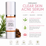 Glimmer Goddess® Organic Skin Care Organic Acne Serum – Oil Control & Pore Clearing Treatment Acne Treatments & Kits White Smoke 1 oz
