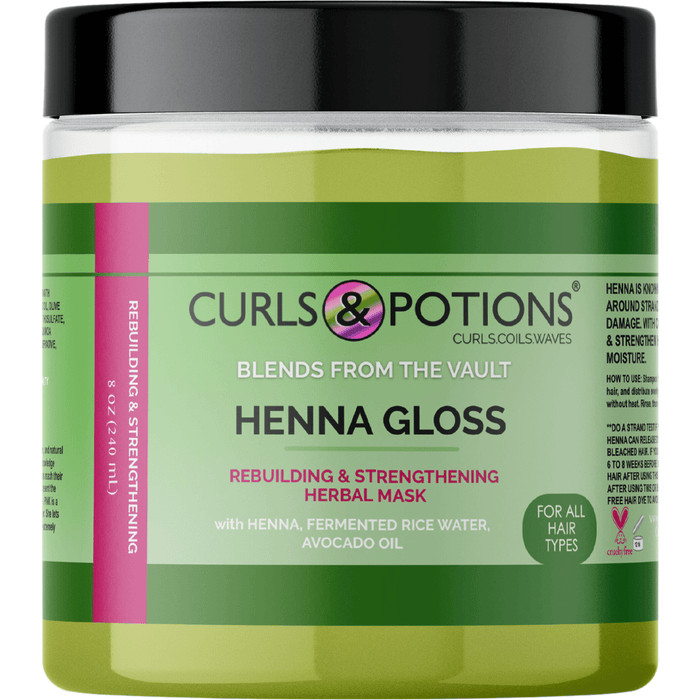 Curls & Potions Blends Rebuilding & Strengthening Henna Gloss