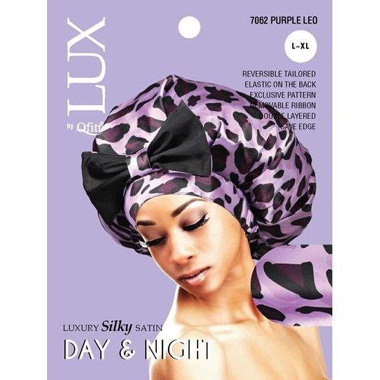 Mill's Beauty Supply LUX by QFitt Luxury Silky Satin Day & Night Bonnet, 1 pc Head Wrap