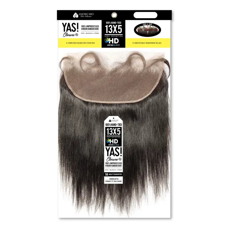 Mill's Beauty Supply Yas Lace Closure Straight, 14 in Weave