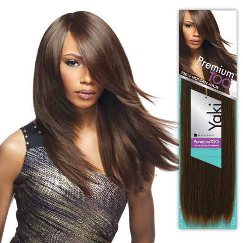 Mill's Beauty Supply Sensationnel PremiumTOO Yaki Human Hair - 12in Weave