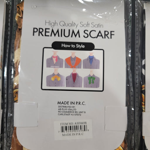Mill's Beauty Supply Fashion Designed Satin Head Scarf, 1 pc Head Wrap
