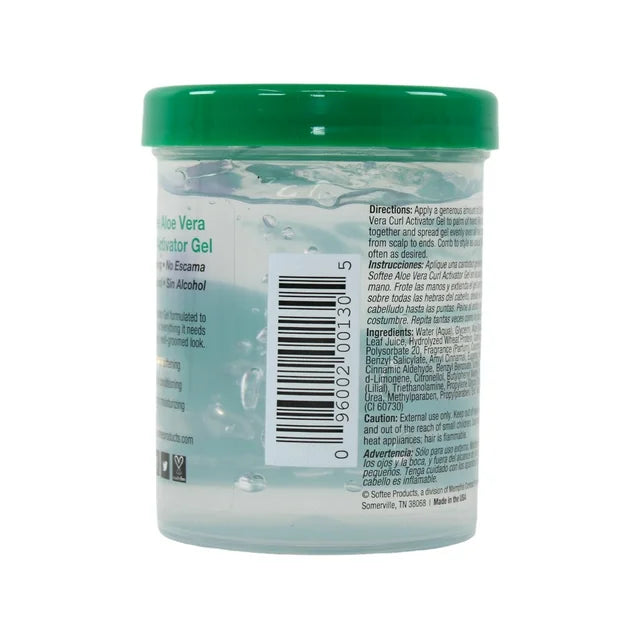 Mill's Beauty Supply Softee Aloe Vera Curl Activator Gel Hair Styling Gel