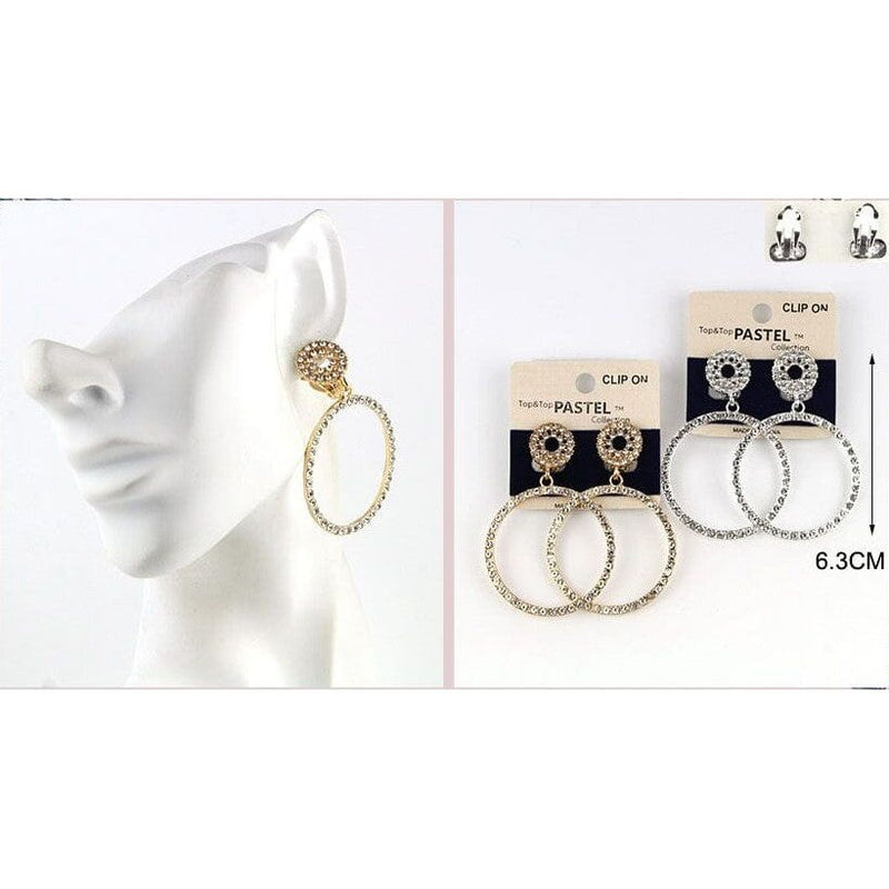 Mill's Beauty Supply Top & Top Pastel Collection Clip-On Earrings Body Jewelry