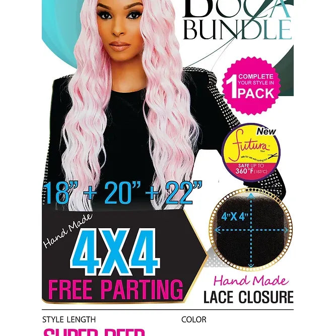 Mill's Beauty Supply Boca Bundle Super Deep Complete Pack - 18/20/22in Weave