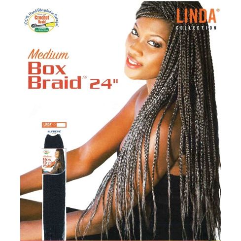 Mill's Beauty Supply Linda Collection - Medium Box Braids, 24 in Crochet