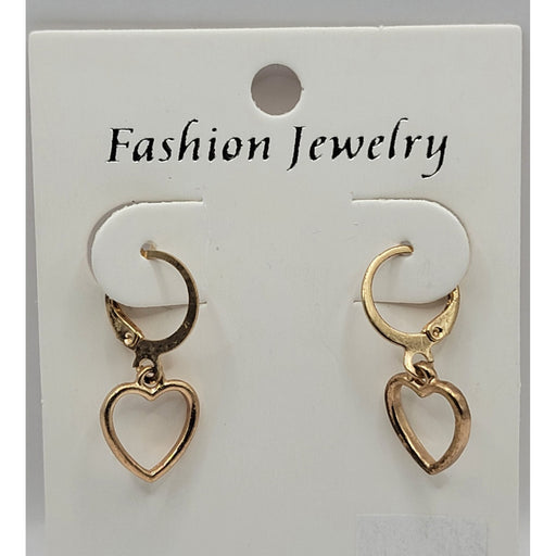 Mill's Beauty Supply Fashion Jewelry Earrings - Gold Hollow Heart2 Body Jewelry