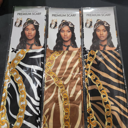 Mill's Beauty Supply Fashion Designed Satin Head Scarf, 1 pc Head Wrap