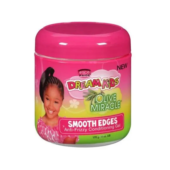Mill's Beauty Supply Dream Kids Olive Miracle Smooth Edges Anti Frizzy Conditioning Gel Hair Styling Gel