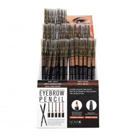 Mill's Beauty Supply Nicka K Eyebrow Pencil w/ Brush (1 pc) Eyebrow Stencil