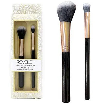 Mill's Beauty Supply Revele 2 Piece Complexion Cosmetic Brush Set Makeup Brush