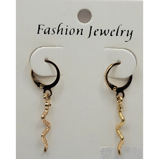 Mill's Beauty Supply Fashion Jewelry Earrings -Gold Snake Body Jewelry