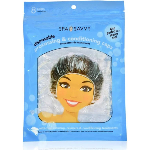 Mill's Beauty Supply SpaSavvy Processing & Conditioning Caps, 8pk Hair Styling Tool