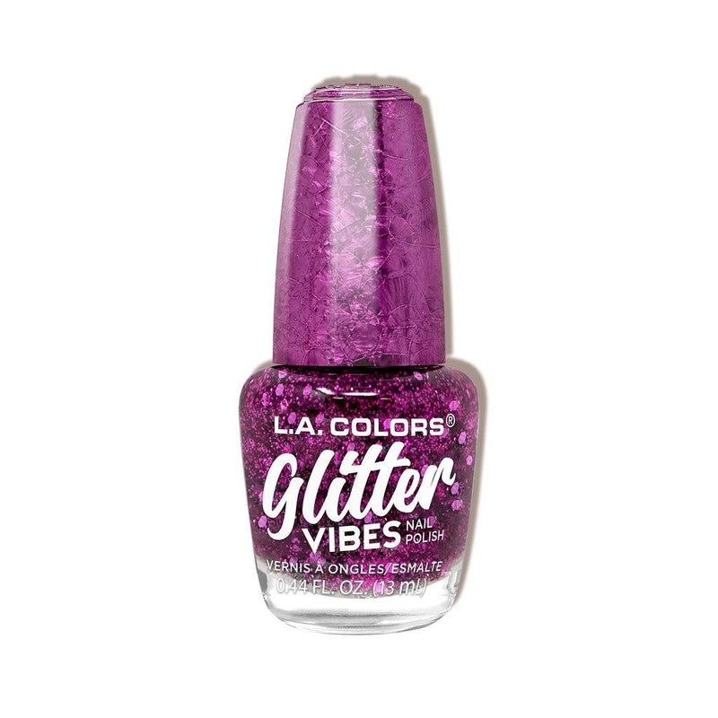 Mill's Beauty Supply L.A. Colors Glitter Vibes Nail Polish, 1pc Nail Products