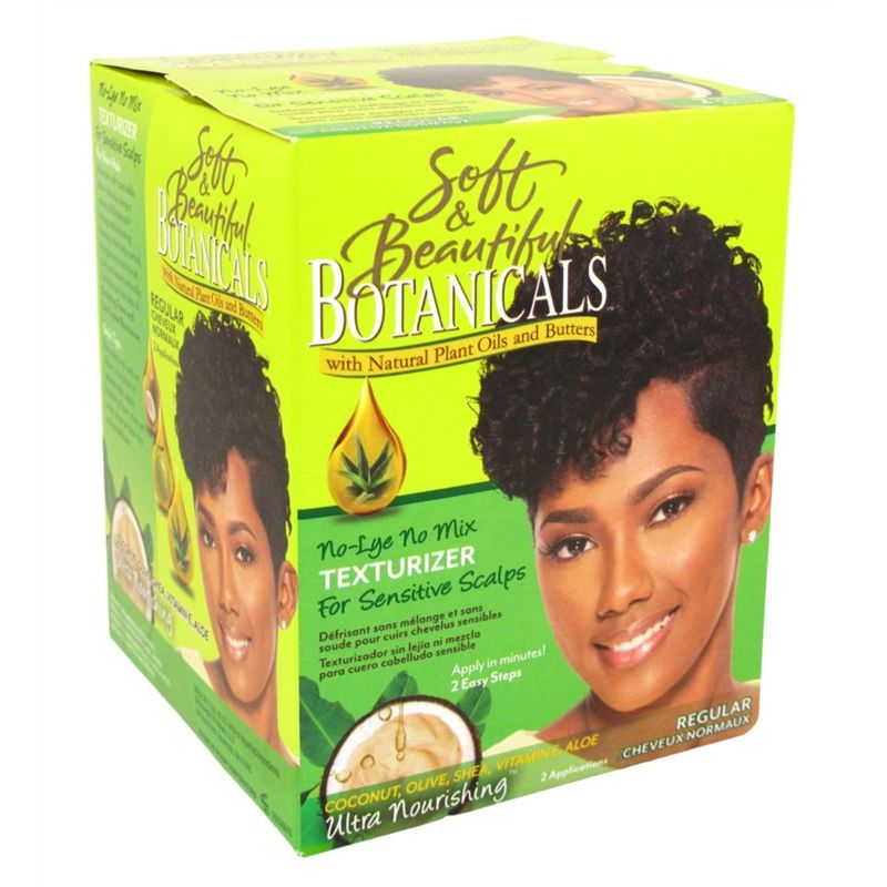 Mill's Beauty Supply Soft & Beautiful Botanicals Texturizer For Sensitive Scalps, Regular Hair Relaxer