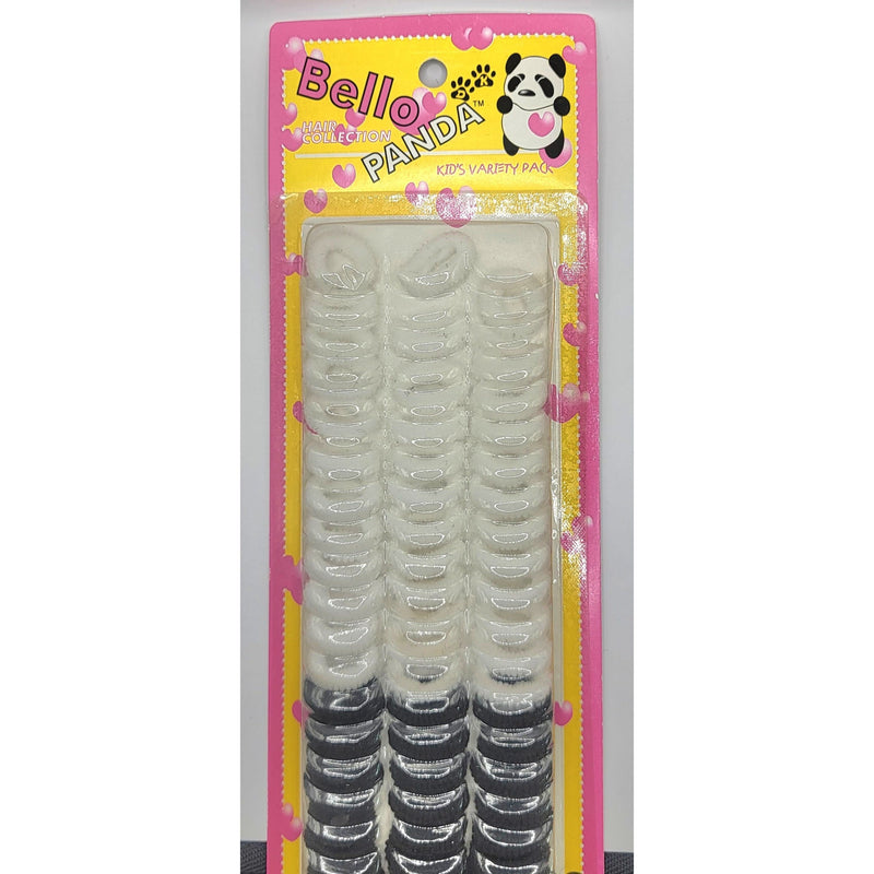 Mill's Beauty Supply Bello Panda Kids Hair Tie - 72 pc Hair Accessories