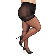 Mill's Beauty Supply MeMoi  Curvy Sheer Control Top Pantyhose Accessories