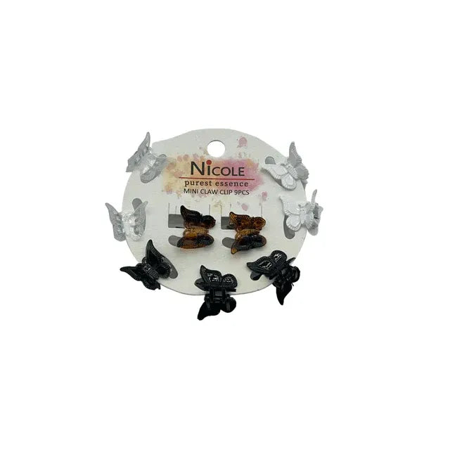 Mill's Beauty Supply Nicole Mini Butterfly Clips Hair Accessories