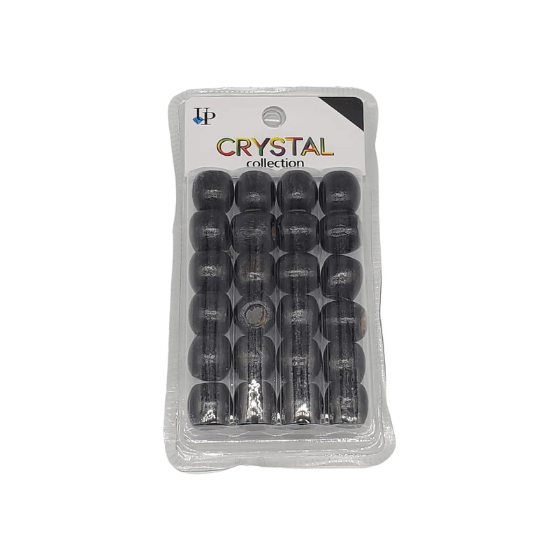 Mill's Beauty Supply Crystal Collection Wood Beads, 1pk Hair Beads