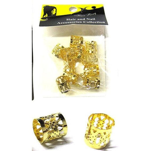 Mill's Beauty Supply Filigree Braiding Tube Gold, 10mm Hair Accessories