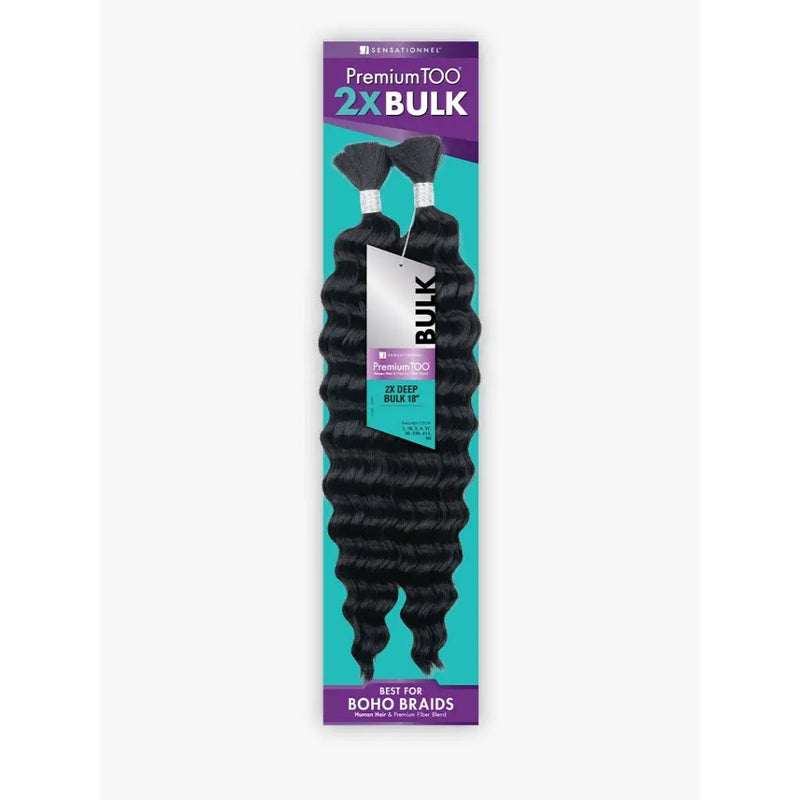 Mill's Beauty Supply Sensationnel PremiumTOO 2X Bulk Braiding Hair - Water Wave 18in Braids