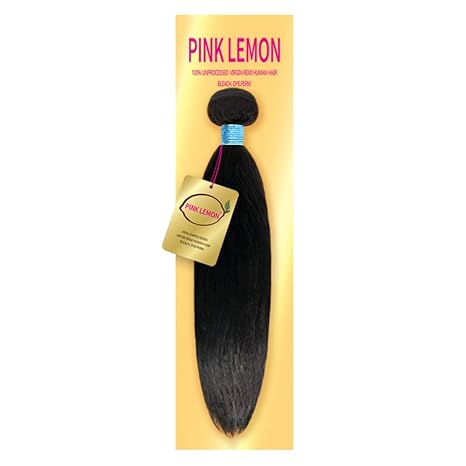 Mill's Beauty Supply PINK LEMON - 13A 100% Unprocessed VIRGIN REMI Human Hair Bundle, Straight Weave