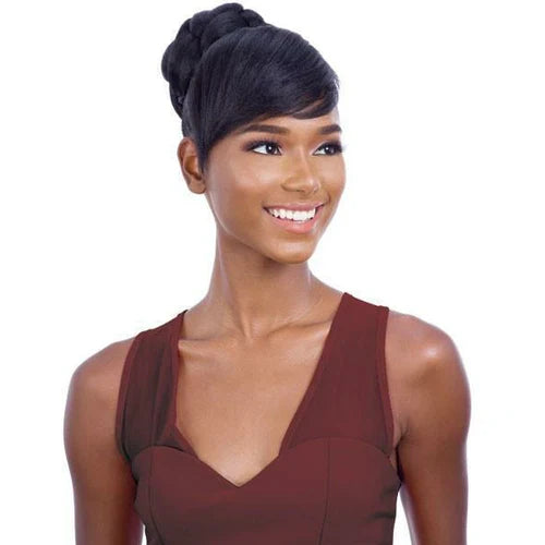 Mill's Beauty Supply FreeTress Equal - Synthetic Bun & Bang Ponytail