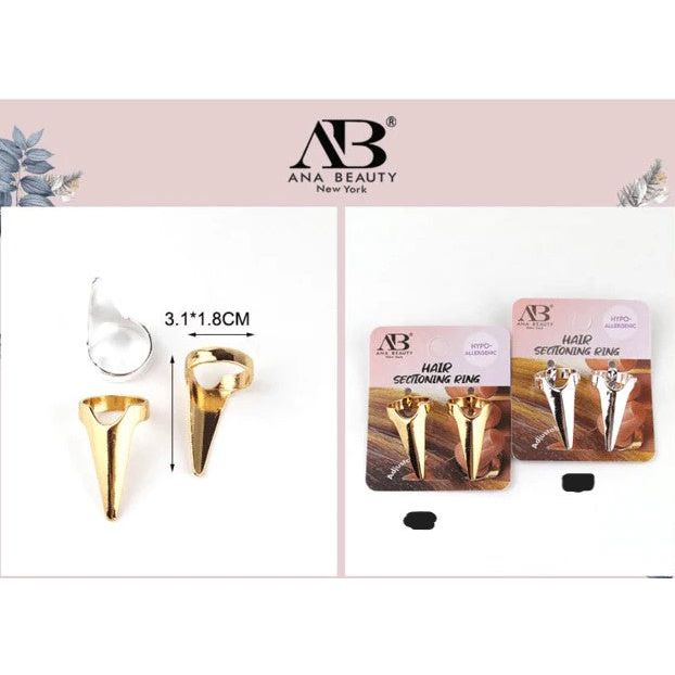 Mill's Beauty Supply Hair Sectioning Ring, 1 pr Hair Styling Tool