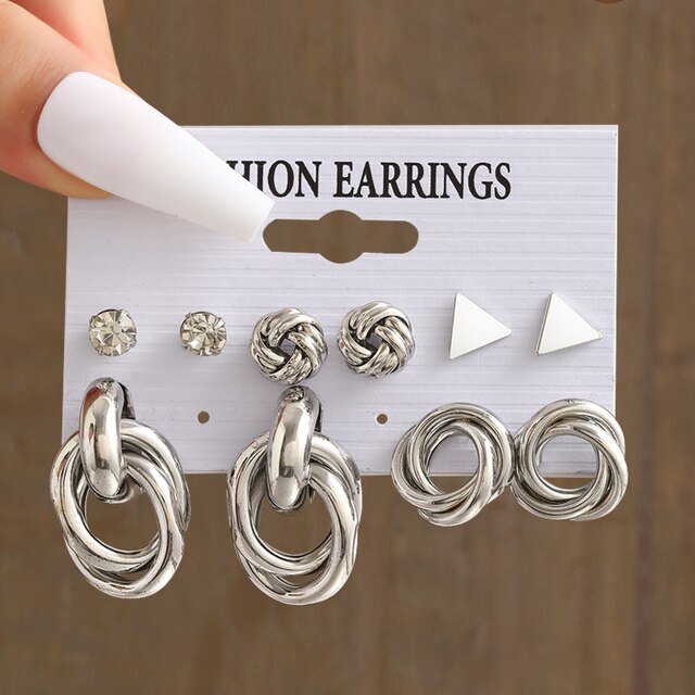 Mill's Beauty Supply Fashion Earrings - Gun Metal Body Jewelry