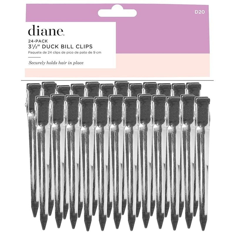 Mill's Beauty Supply Diane Duck Bill Clips, 3.5in, 24-pack Hair Clips